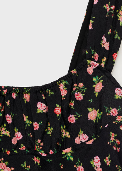 Gathered Neckline Dress