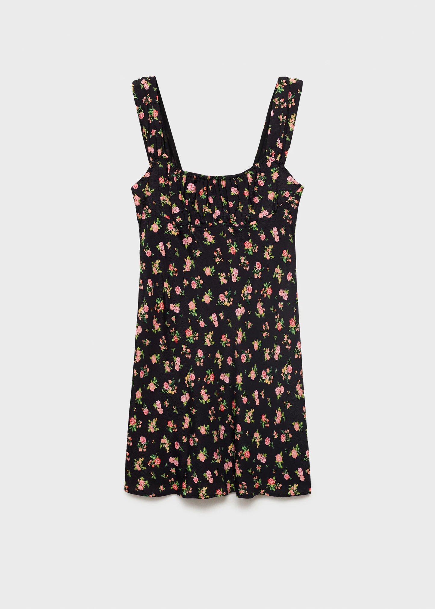 Gathered Neckline Dress