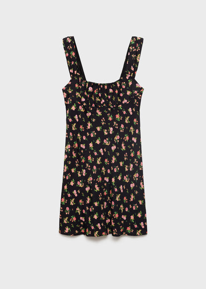 Gathered Neckline Dress