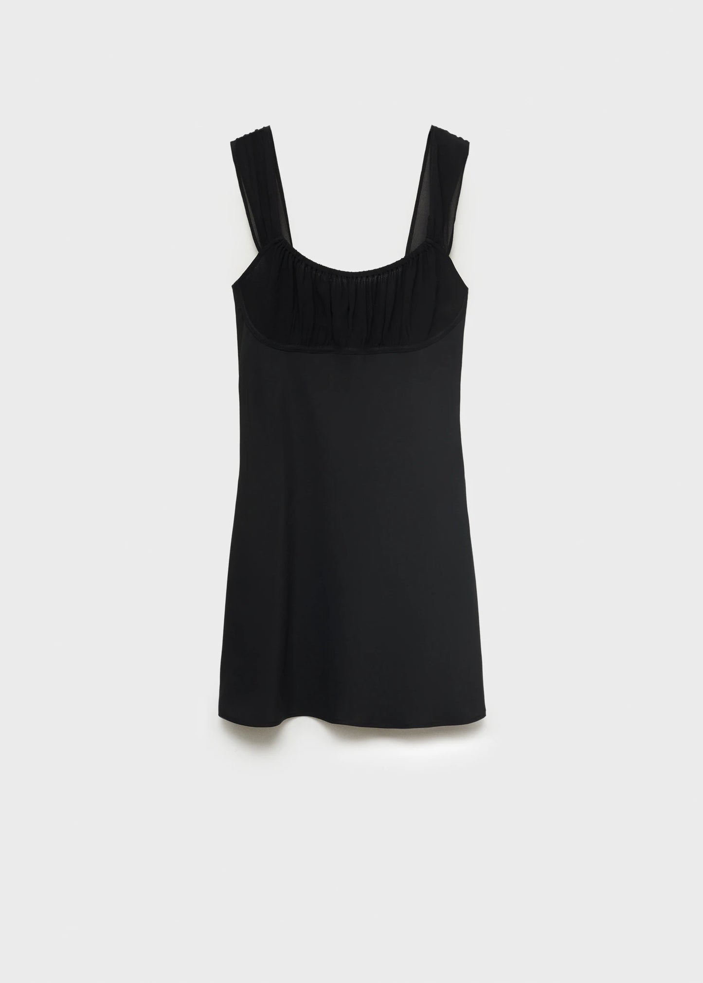 Gathered Neckline Dress