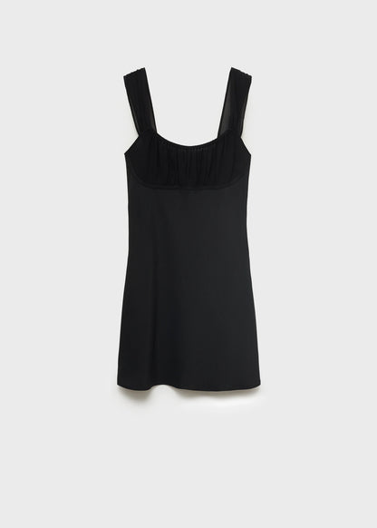 Gathered Neckline Dress