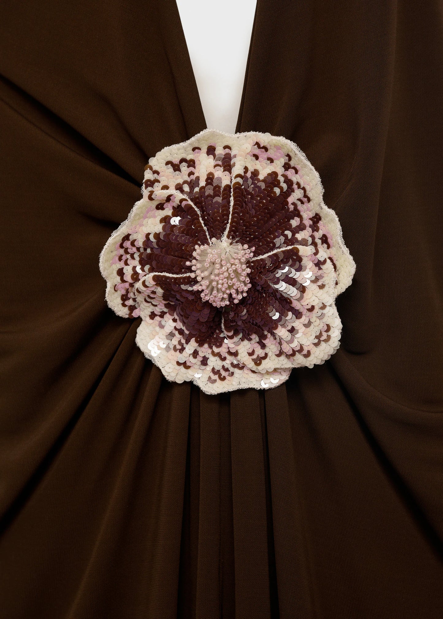 Halter Dress With Flower Detail