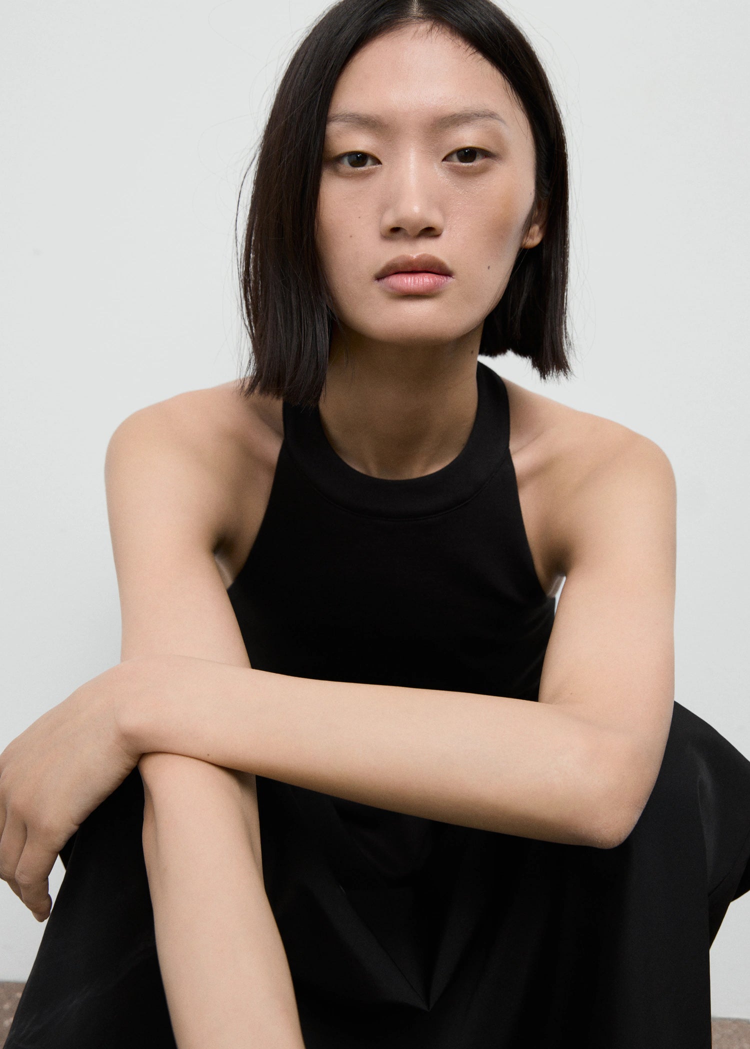 Halter Top With Low Cut Back