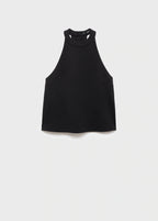 Halter Top With Low Cut Back