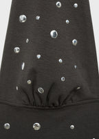Halter Top With Metallic Appliques