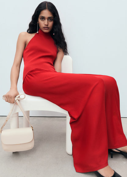 Halter Neck Knitted Dress