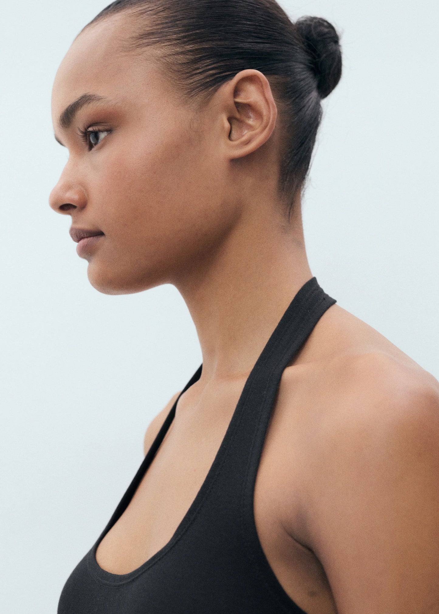 Halter Neck Ruffle Dress