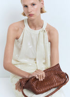 Halter Neck Top With Knot Detail