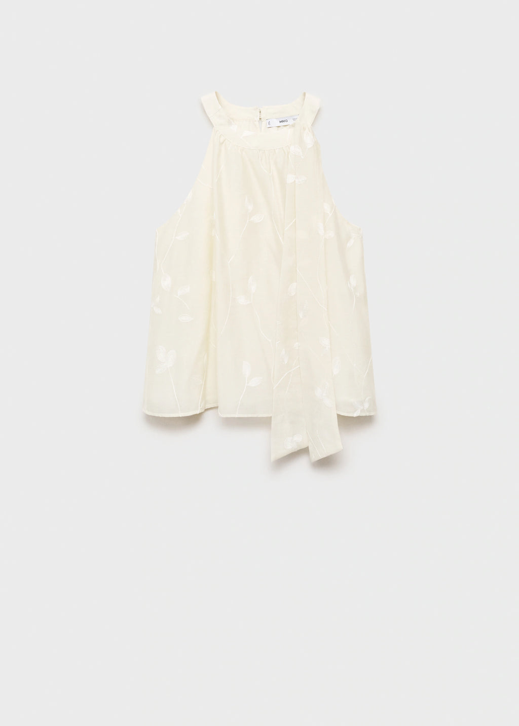 Halter Neck Top With Knot Detail