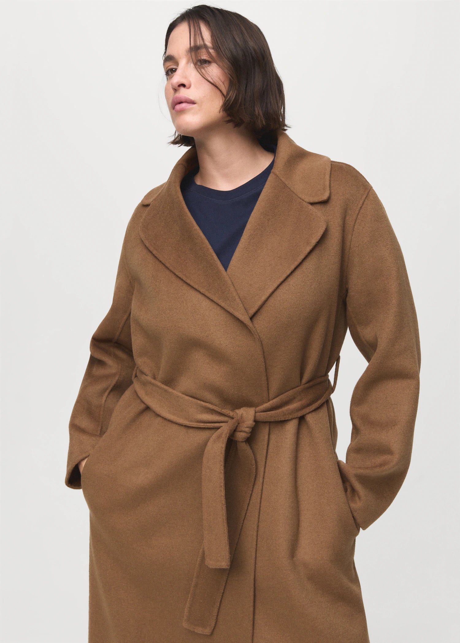 Handmade Wool Coat With Belt