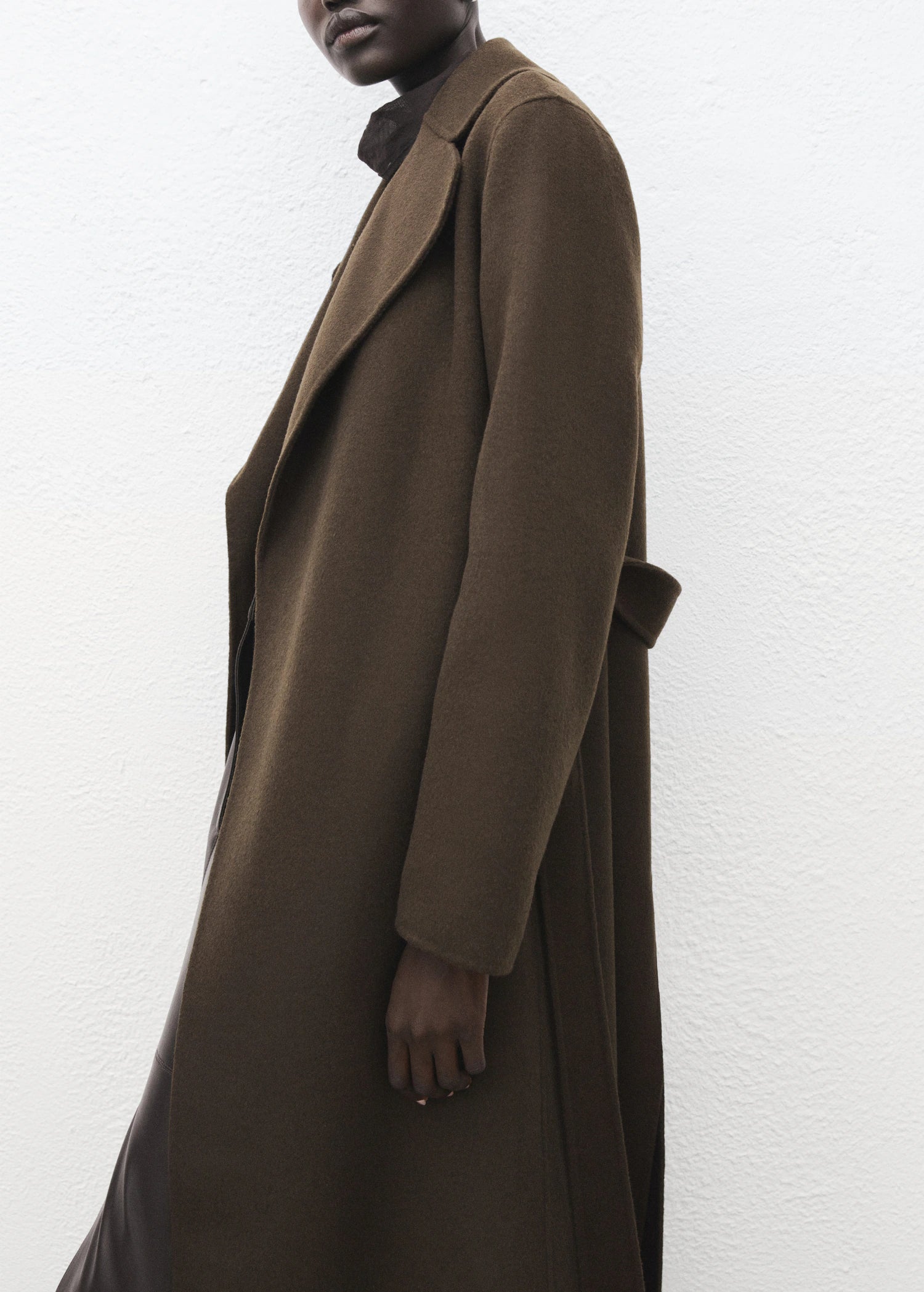 Handmade Wool Coat With Belt