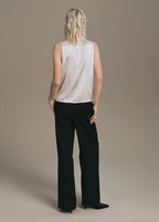 High Collar Satin Blouse