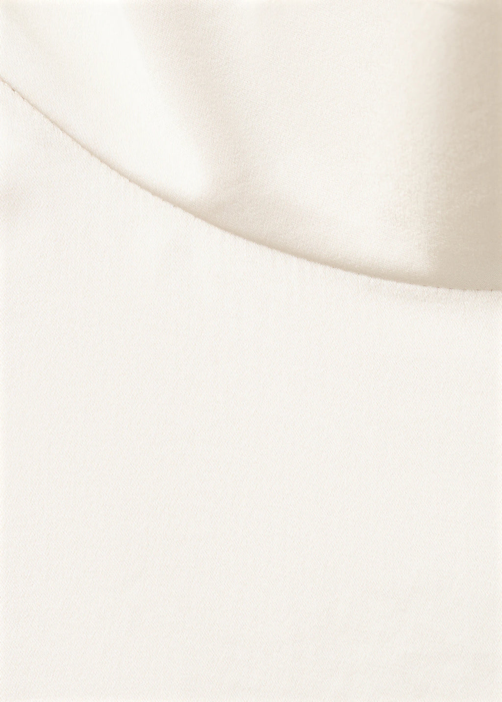 High Collar Satin Blouse