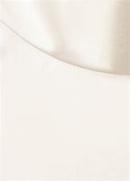 High Collar Satin Blouse