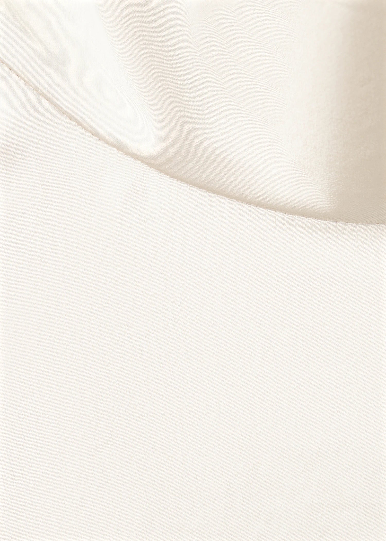 High Collar Satin Blouse