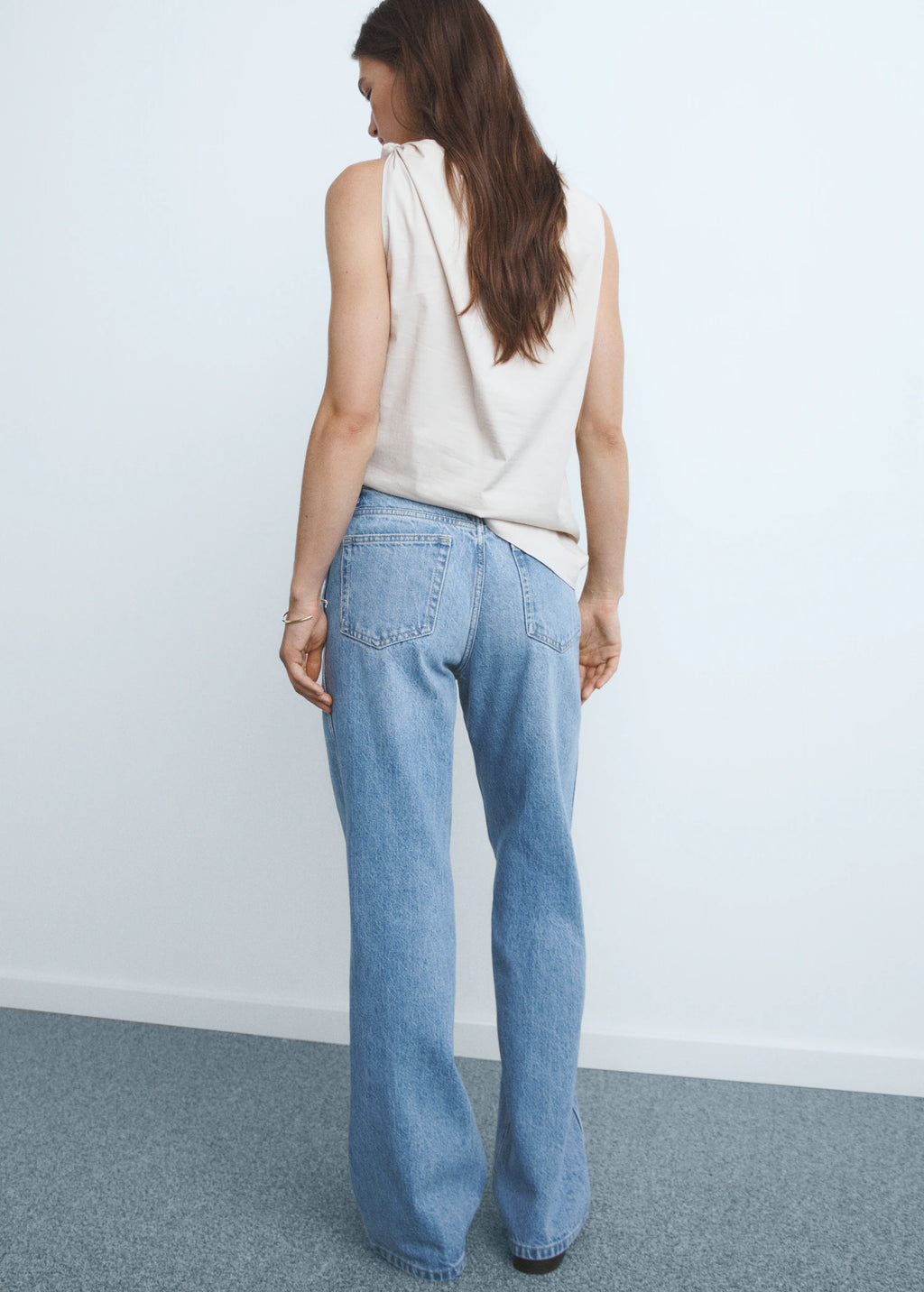 High Waist Straight Jeans