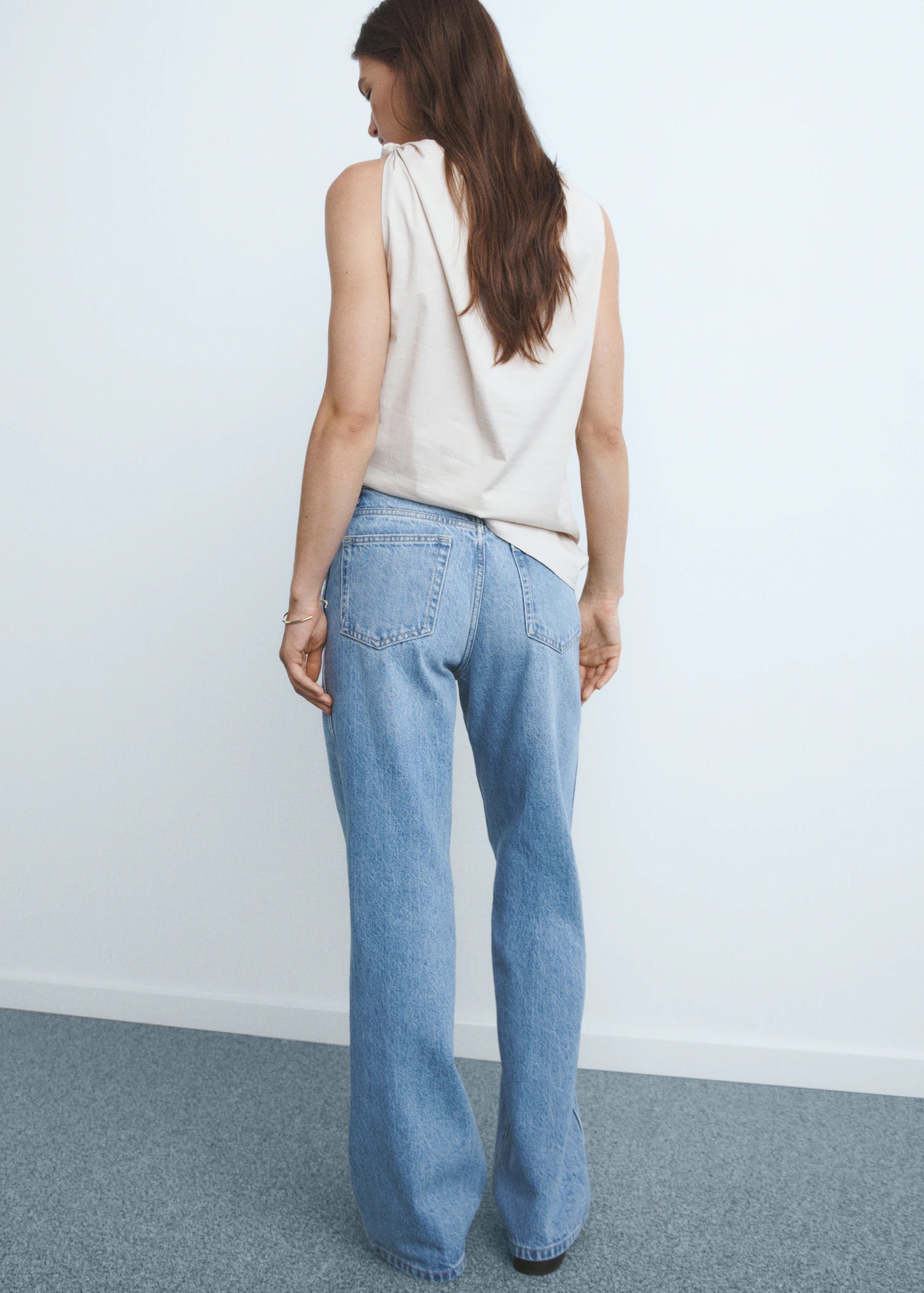 High Waist Straight Jeans