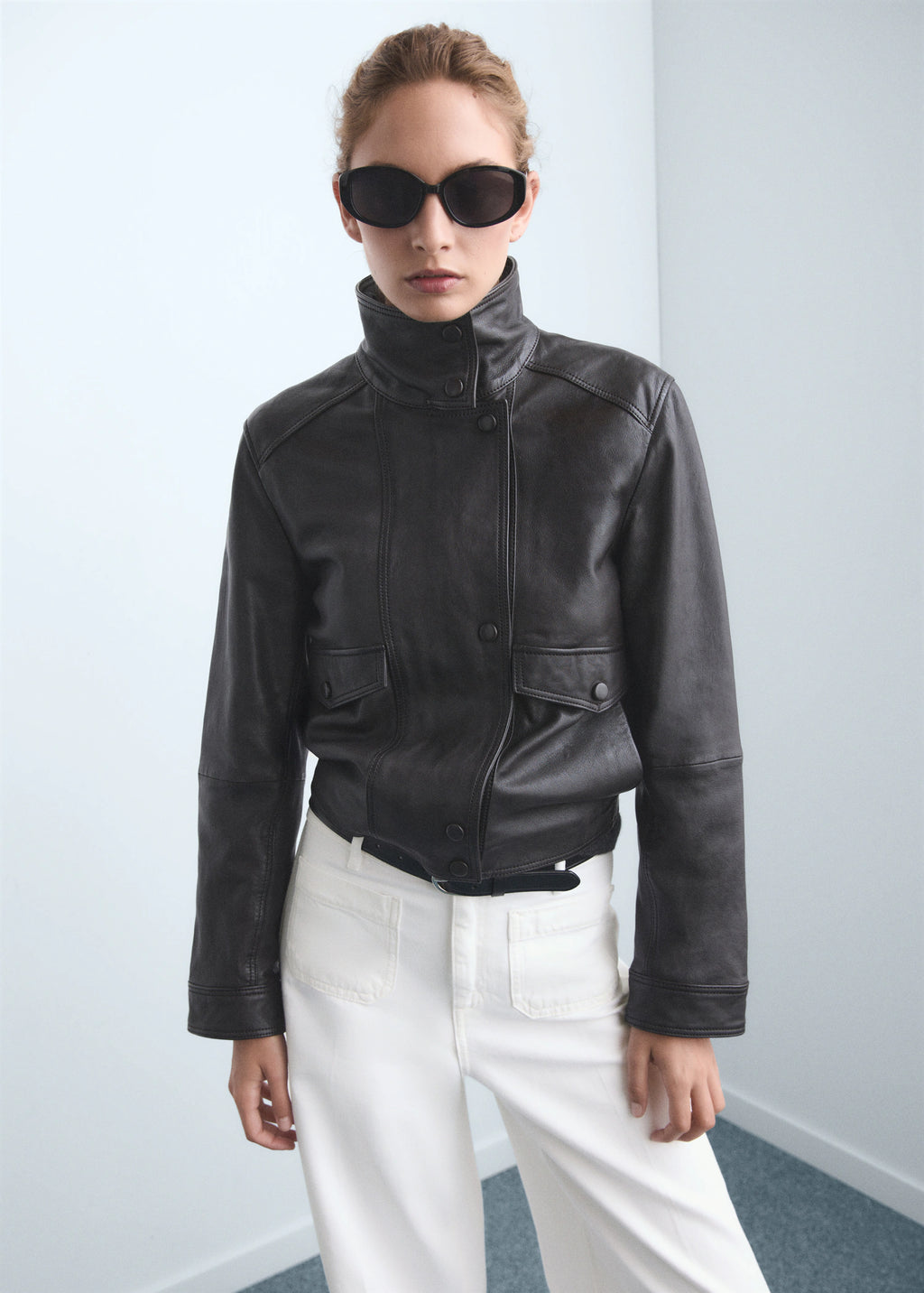 High Rise Wide Leg  Jeans With Pockets