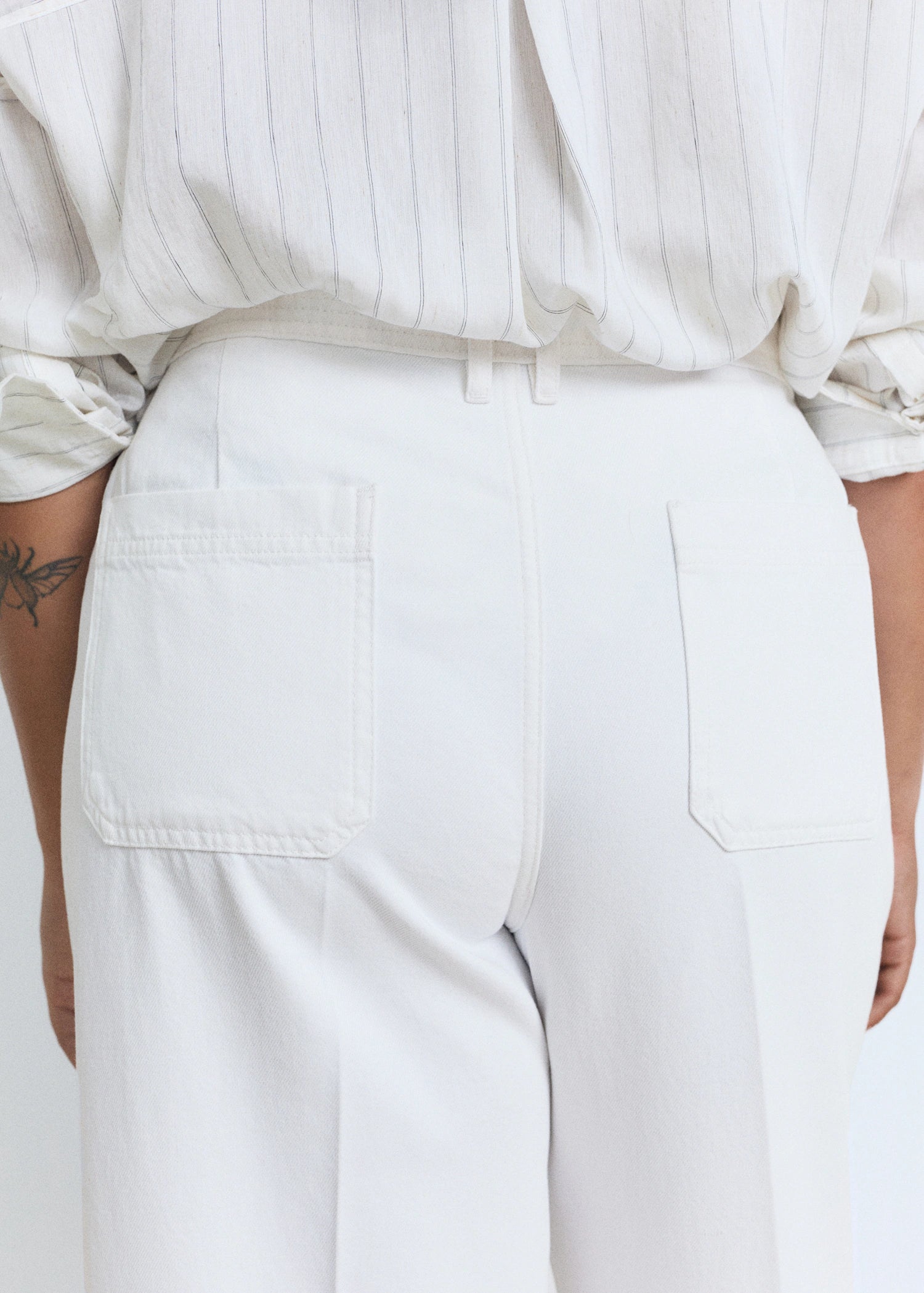 High Rise Wide Leg  Jeans With Pockets