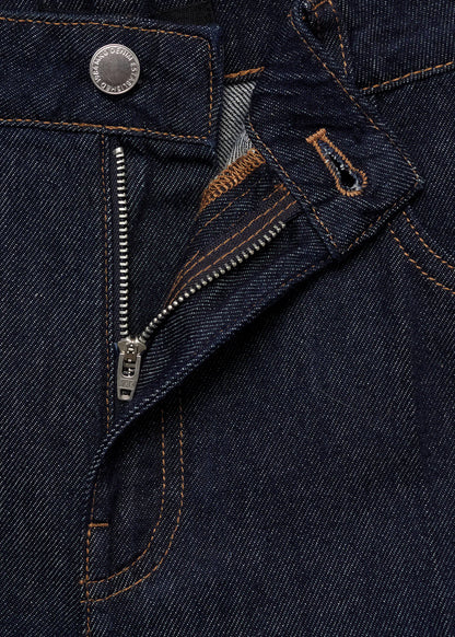 High Waist Rinse Wash Denim Shorts