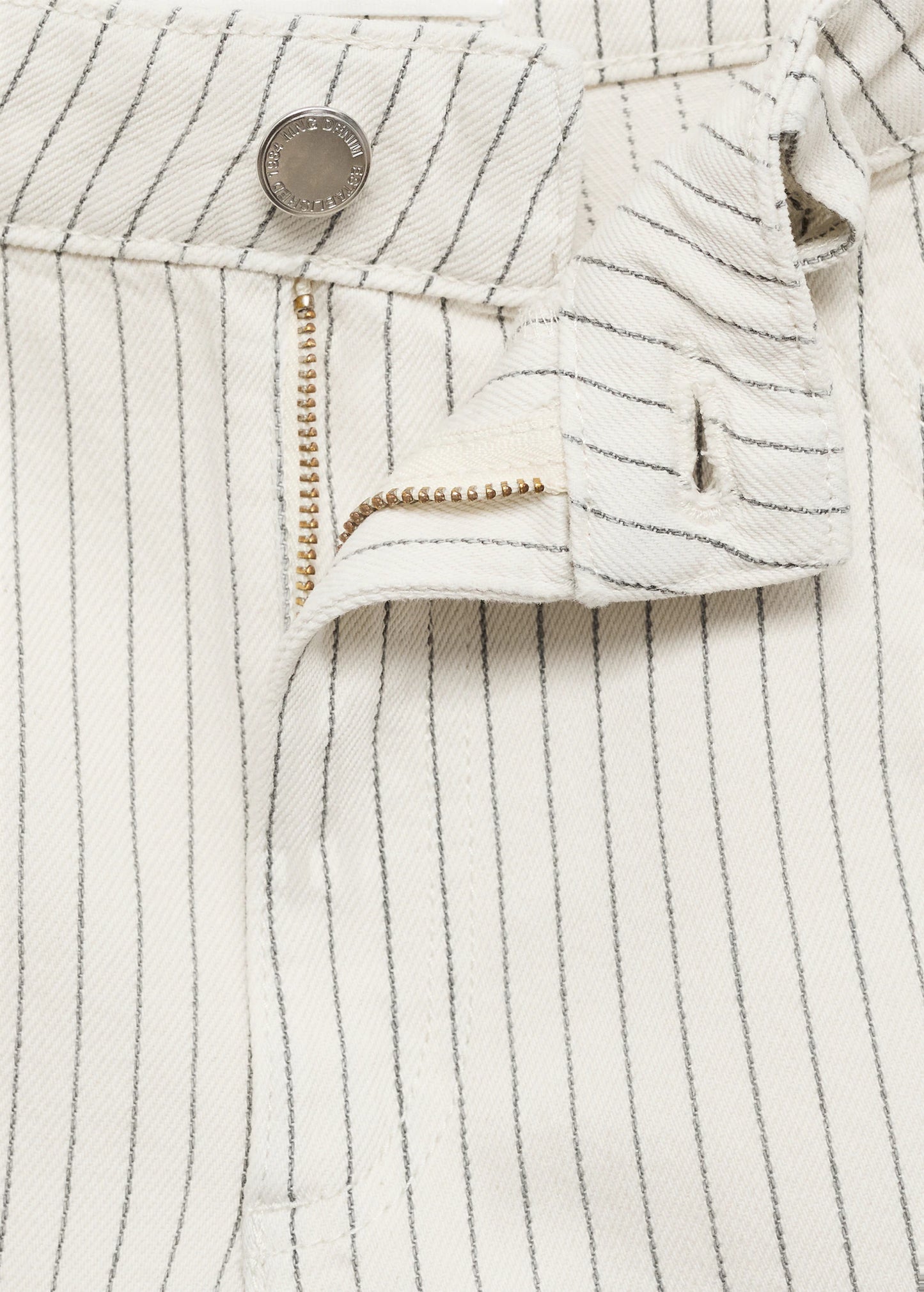 High Waist Straight Fit Denim Shorts