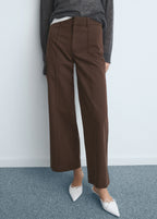 High Waist Wide Leg Jeans With Seams