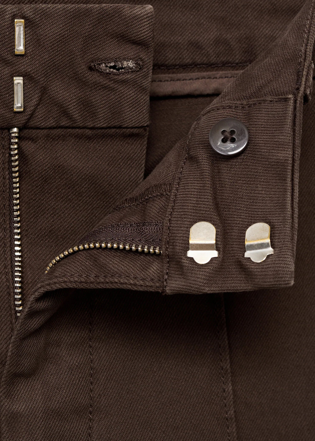 High Waist Wide Leg Jeans With Seams