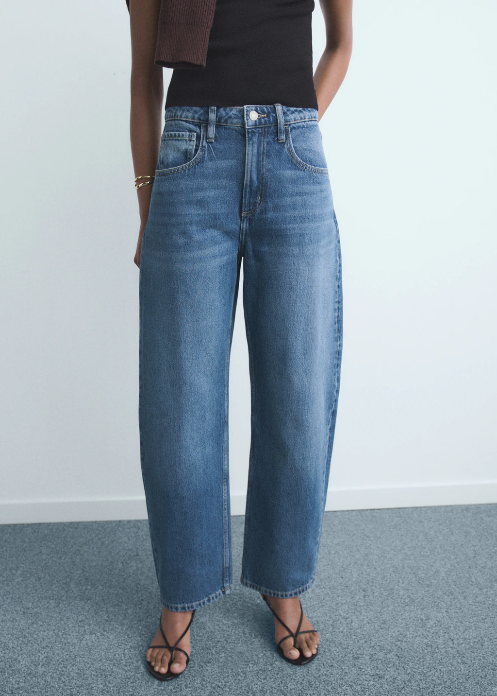 High Waisted Barrel Jeans