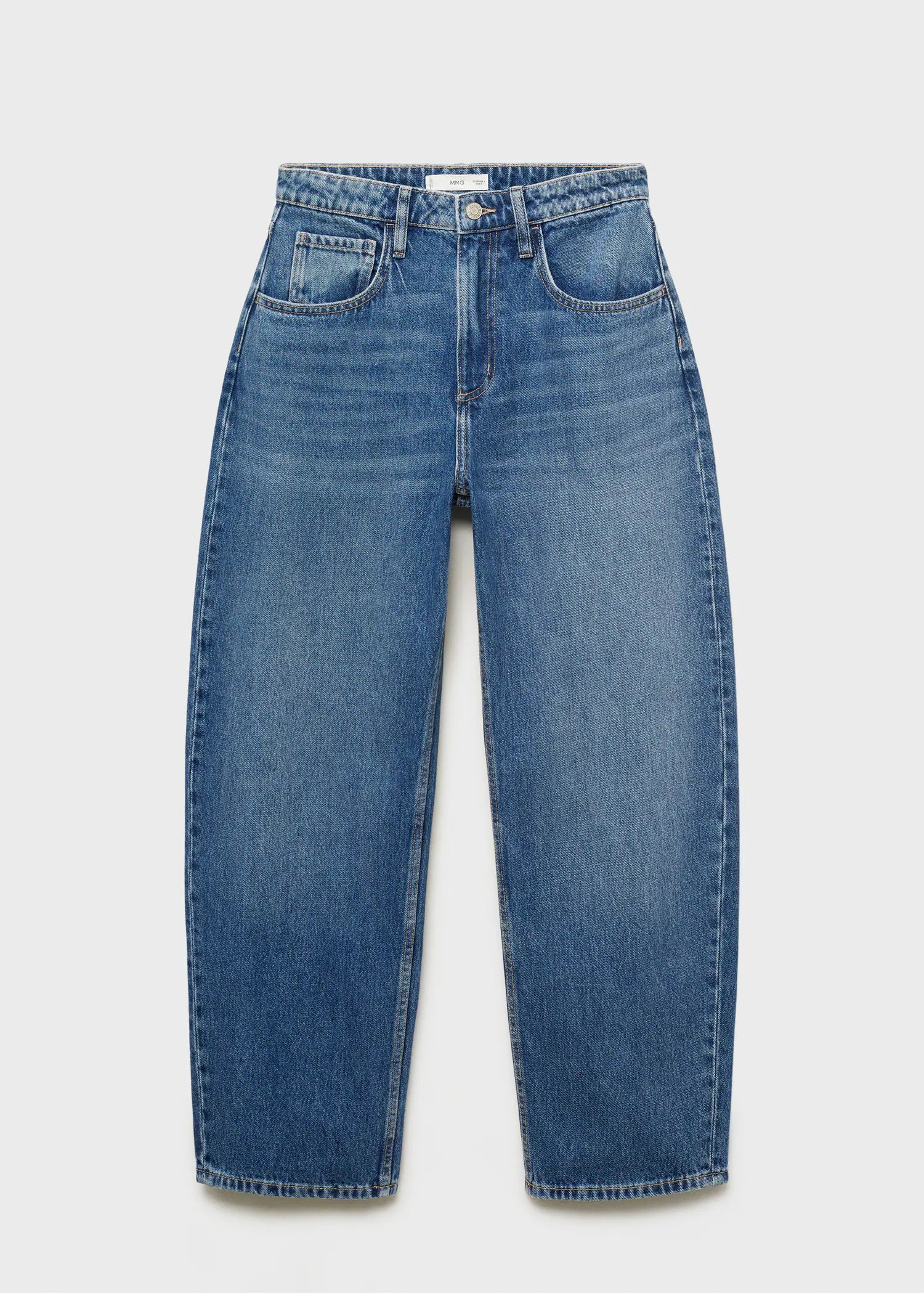 High Waisted Barrel Jeans