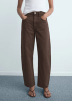 High Waisted Barrel Jeans