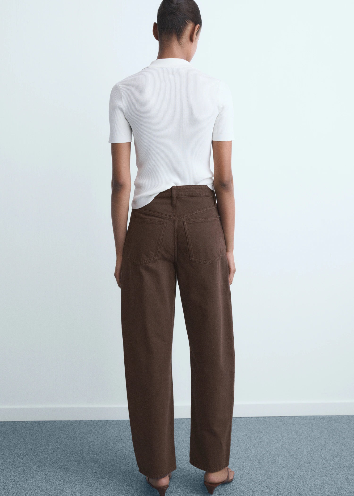 High Waisted Barrel Jeans