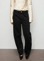 High Waisted Barrel Jeans