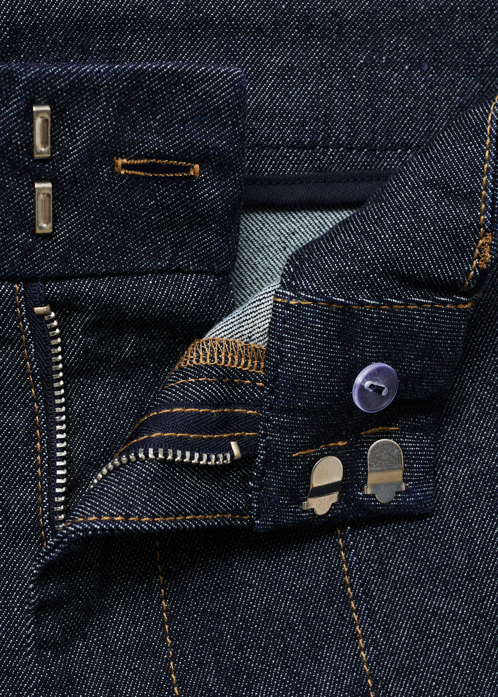 High Waisted Culotte Jeans With Stitching