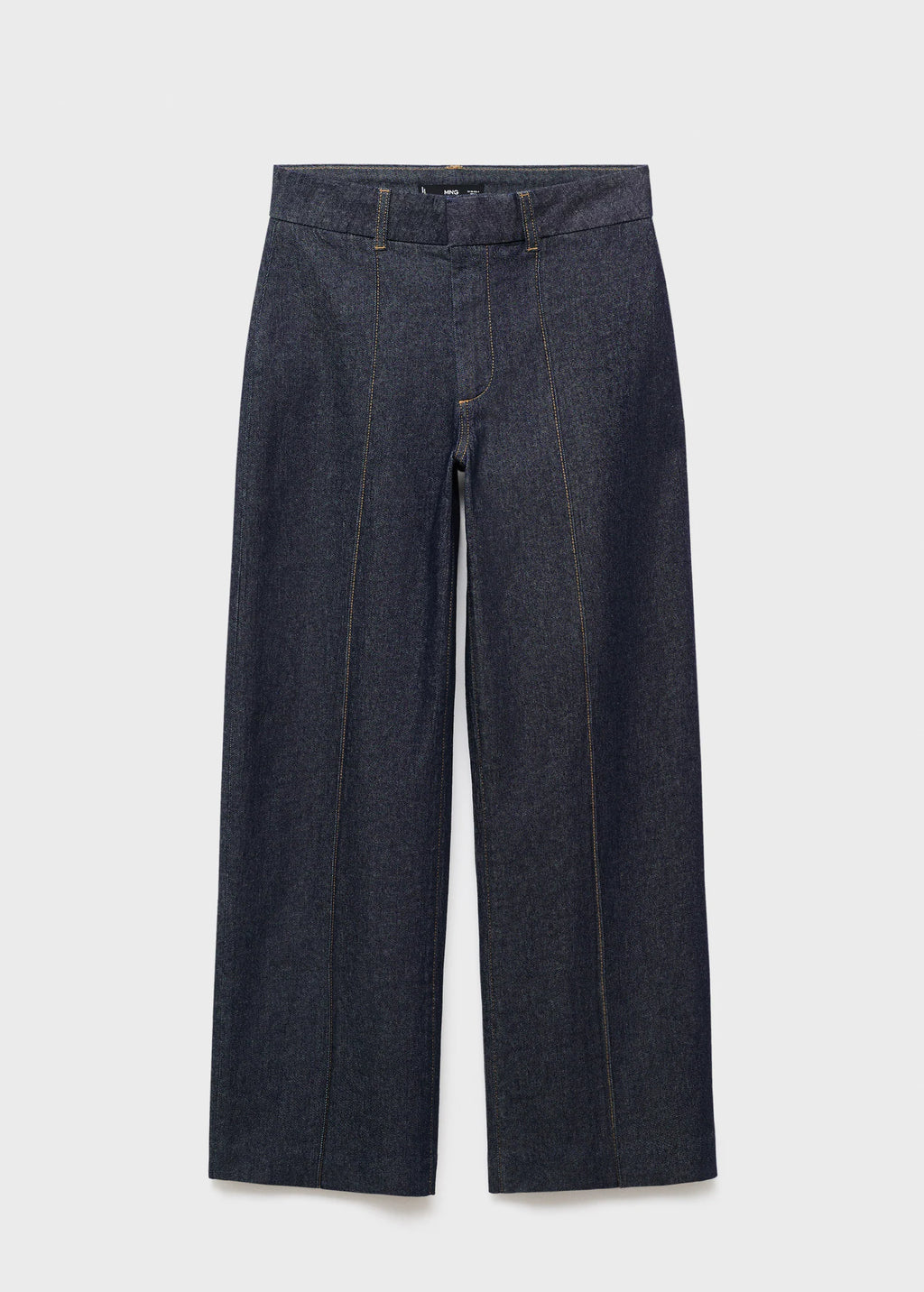 High Waisted Culotte Jeans With Stitching