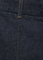 High Waisted Culotte Jeans With Stitching