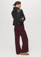 High Waisted Wide Leg Jeans With Stitching