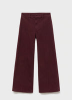 High Waisted Wide Leg Jeans With Stitching