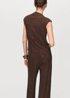 Jacquard Floral Print Top