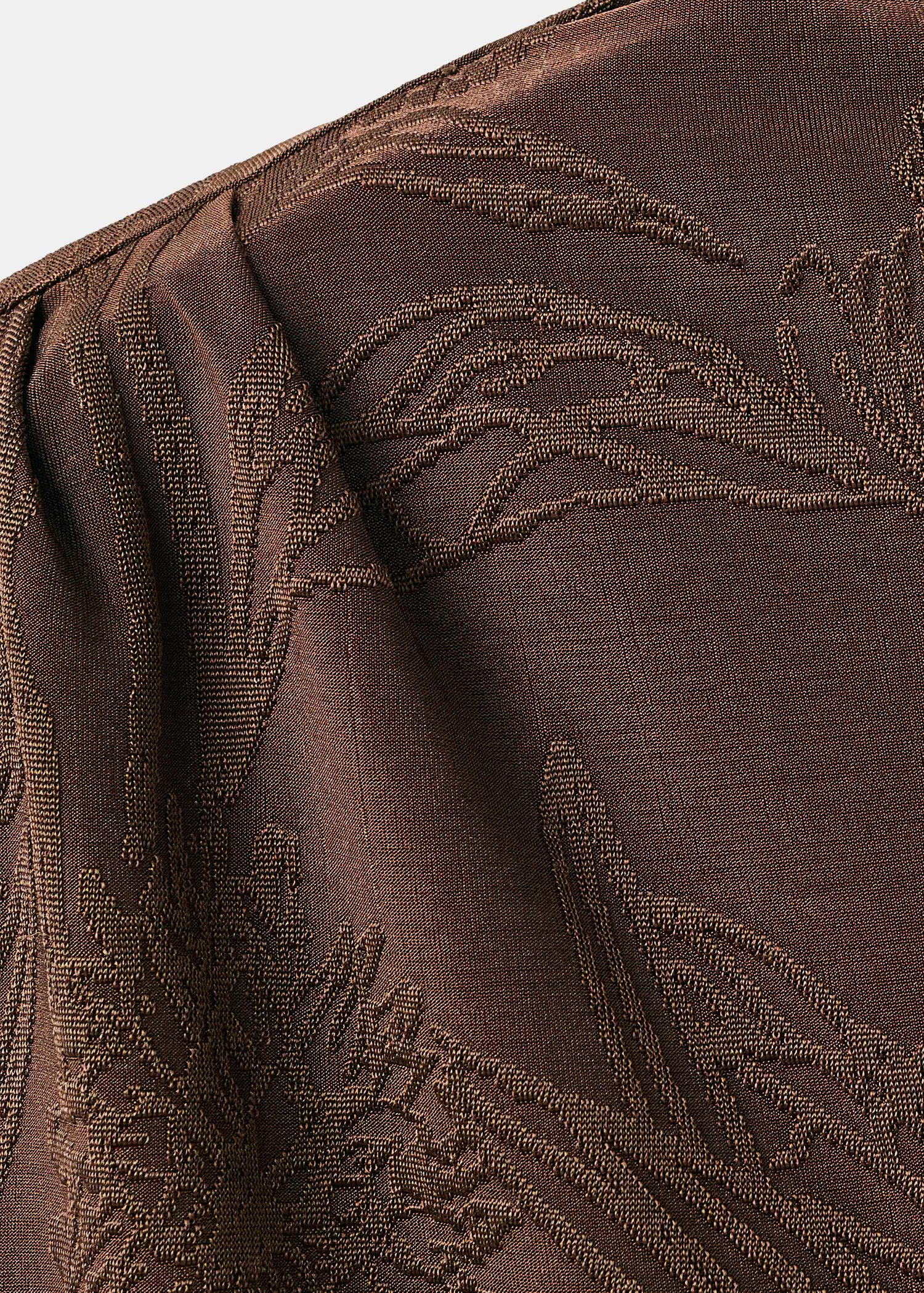 Jacquard Floral Print Top