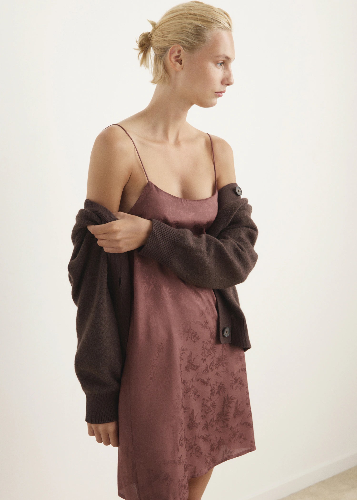 Jacquard Satin Nightdress
