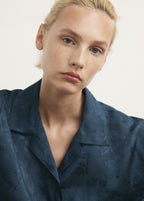 Jacquard Satin Pyjama Shirt