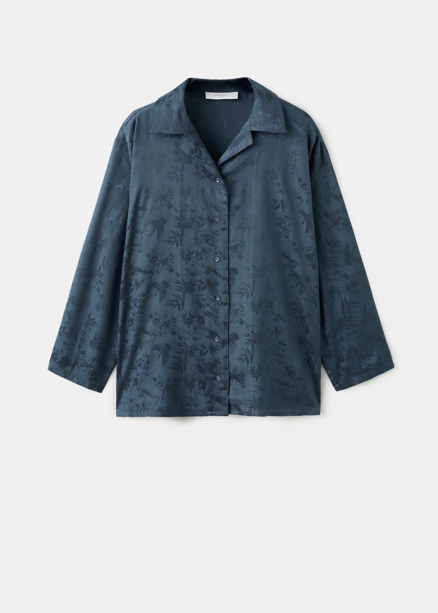 Jacquard Satin Pyjama Shirt