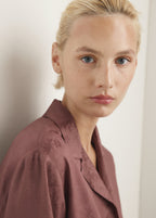 Jacquard Satin Pyjama Shirt