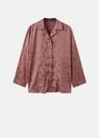 Jacquard Satin Pyjama Shirt