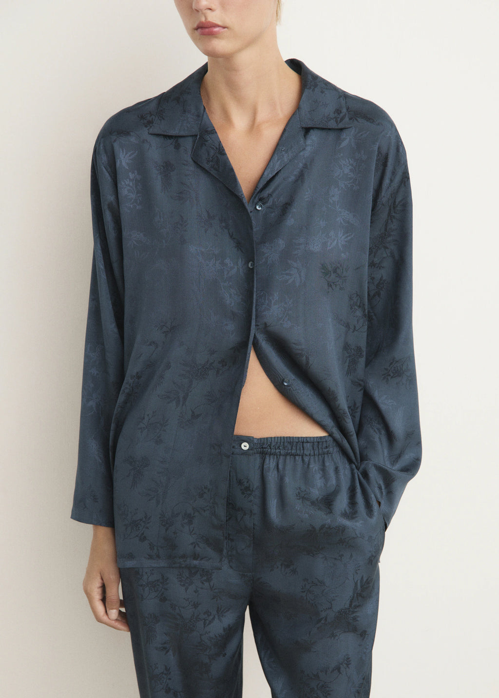 Jacquard Satin Pyjama Trousers