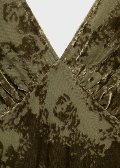 Jacquard V Neck Dress