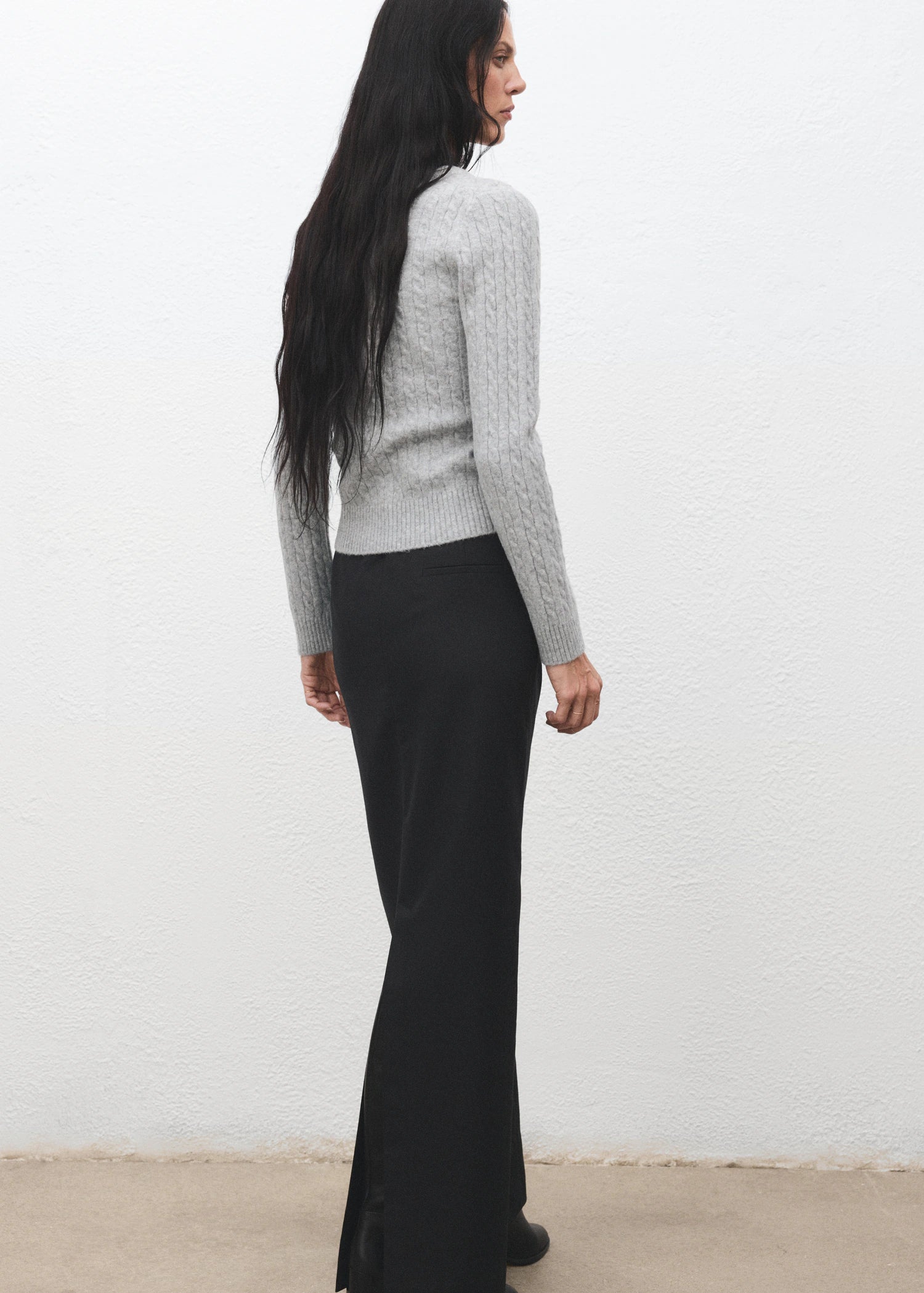 Knitted Braided Cardigan