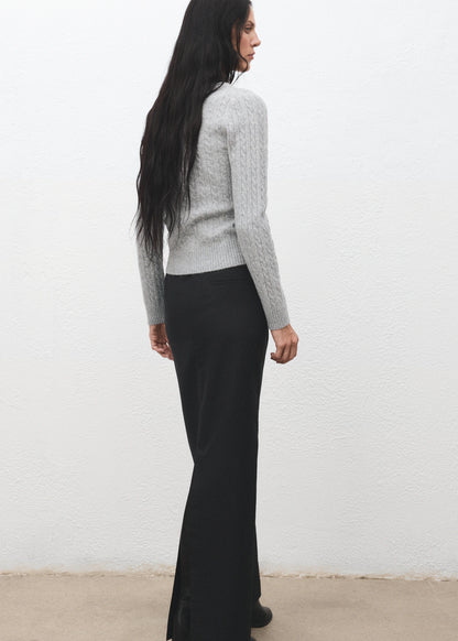 Knitted Braided Cardigan