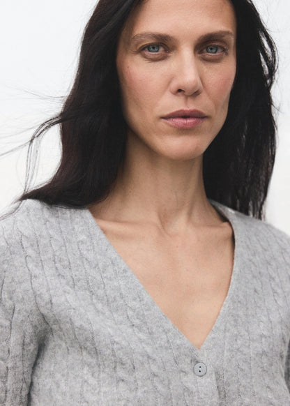 Knitted Braided Cardigan