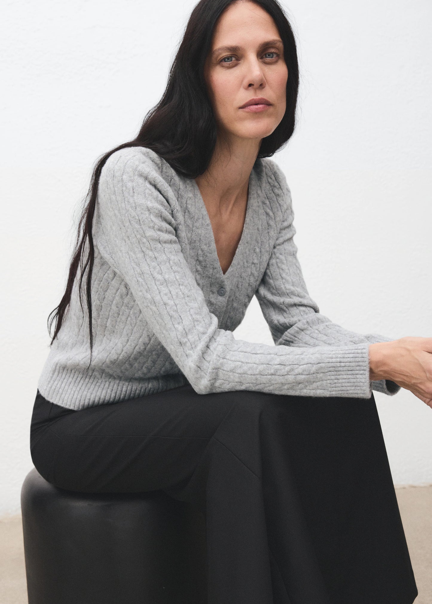 Knitted Braided Cardigan